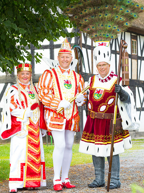 THE Kostüm Zubehör Komitee Mütze Prinz Karneval blau-silber 